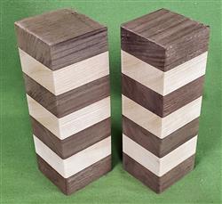 Blank #726 - Peruvian Walnut & Cherry - 2 Blanks ~ 2" x 2" x 6" ~ $17.99